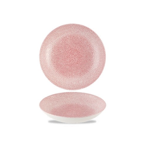 Coupeschaal diam. 24,8cm. Churchill raku Rose Quartz Pink
