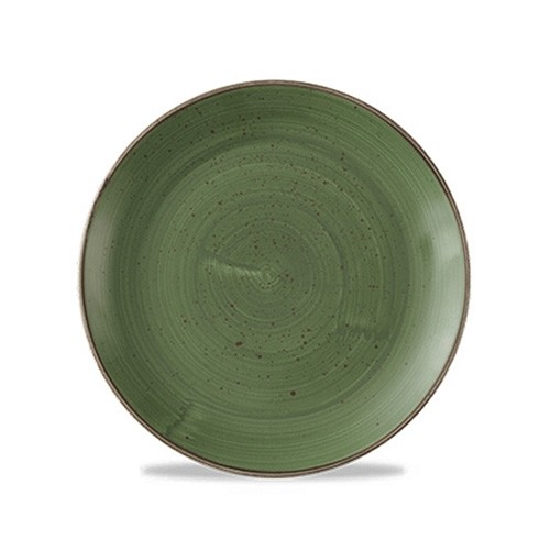 COUPE BOARD DIAM. 26CM. CHURCHILL STONECAST SORREL GREEN