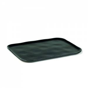 Bord 1xl rechthoekig afm. 32x23cm. HG. 1,4cm. kleur darkblue la nouvelle table merci Serax