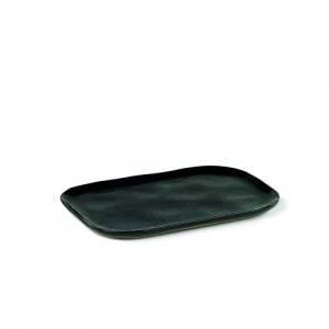 Bord 2l rechthoekig afm. 23x15cm. HG. 1,4cm. kleur darkblue la nouvelle table merci Serax