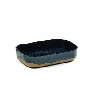PLATE 5L XDEEP DIM. 23X15CM. HG. 5CM. COLOR DARKBLUE LA NOUVELLE TABLE MERCI SERAX