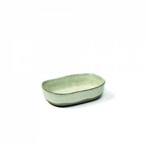 ASSIETTE 8S PROFONDE DIM. 9.8X6.5CM HG. 2.5CM. COULEUR BLANC CASSÉ LA NOUVELLE TABLE MERCI SERAX