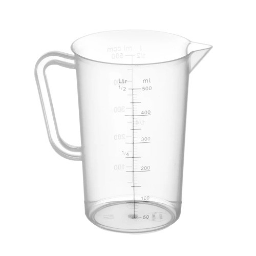 MEASURING CUP CONT. 500ML DIAM. 9CM HG T. 14CM POLYPROPYLENE HENDI