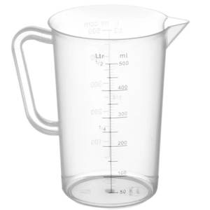 MEASURING CUP CAPACITY 2 LTR. DIA. 14 CM. <span translate="no">HG</span> D. 21.5 CM. POLYPROPYLENE