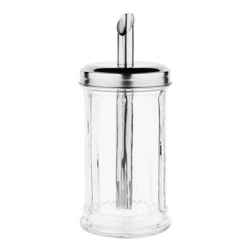 SUGAR SHAKER DIAM. 7.5CM. HG T. 17.5CM. GLASS