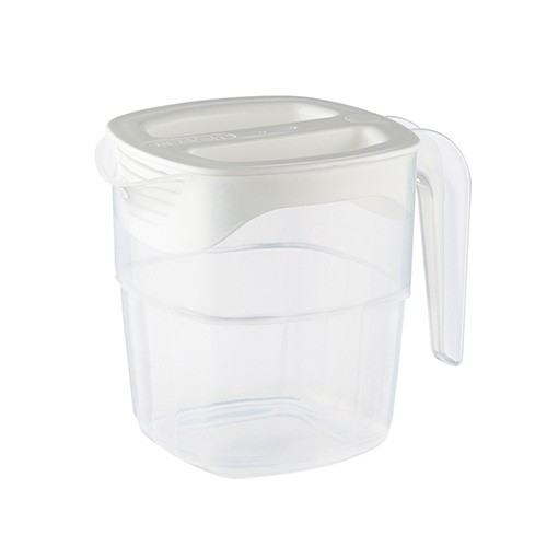 Schenkkan Stapelbaar m/deksel inh. 1ltr. polypropyleen