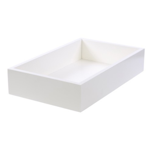 Presentatiebak gn 1/1-16cm. diep wit eikenhout