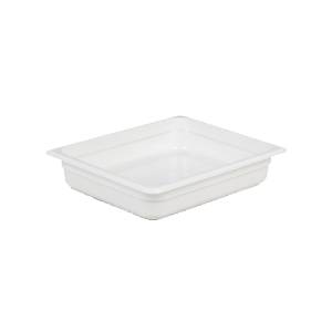 Gastronorm container white polycarbonate without lid GN 1/2-65mm deep