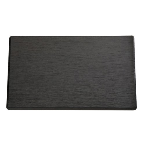 Gastronorm 1/1 tray, dimensions 53x32.5x1cm, slate effect, color black