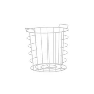 Draadmand diam. 22x(h)20cm. groot metaal wit