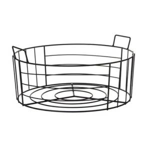 Draadmand diam. 40x(h)15,5cm. groot metaal zwart