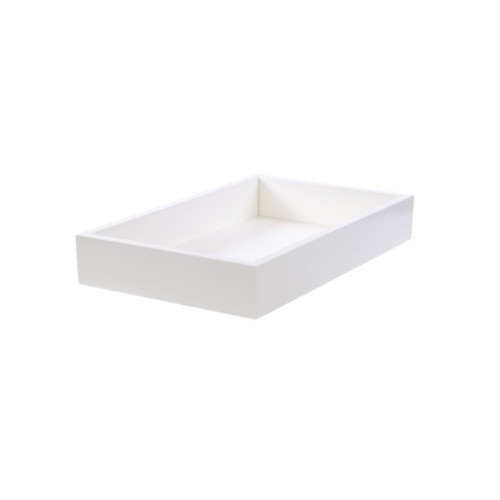 Presentatiebak hout gn 1/2-8,5cm. diep afm. 32,5x26,5x8,5cm. "food safe" wit (op=op)