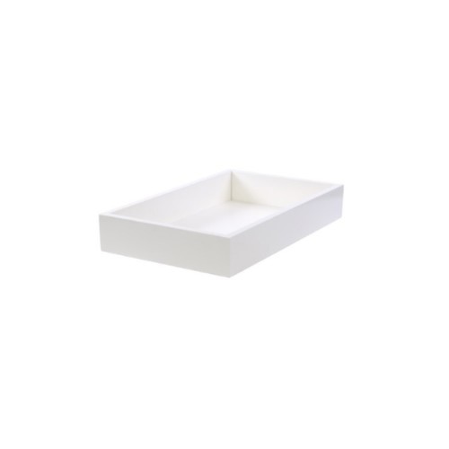 Presentatiebak hout gn 1/3-8,5cm. diep afm. 32,5x17,5x8,5cm. "food safe" wit (op=op)