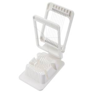 EGG SLICER COMBI PLASTIC COLOR WHITE WITH 3 CUTTING OPTIONS