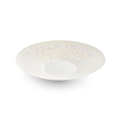 ASSIETTE DE SERVICE DIAM. 33,5 cm. BLANC LUSTRE CHIC