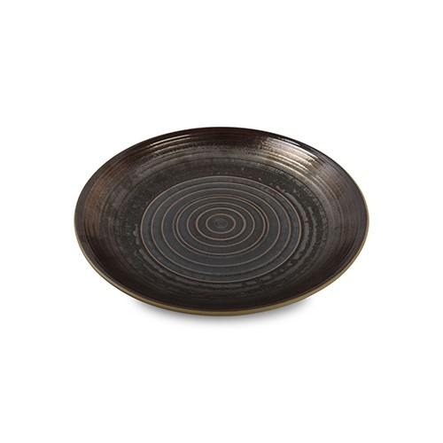 Serveerschaal diam. 30cm. gold Ostra Chic