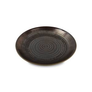 SERVEERSCHAAL DIAM. 30CM. GOLD OSTRA CHIC