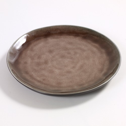 PLATTE RUND S DURCHM. 20,5 cm. HGT. 1,9 cm. FARBE BRAUN PURE VON PASCALE NAESSENS SERAX