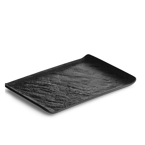 TAILLE DU PLAT DE SERVICE. 30X21CM. LIVELLI BLACK CHIC