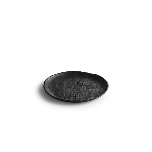 PLATTE FLACH DIAM. 16 cm. LIVELLI BLACK CHIC