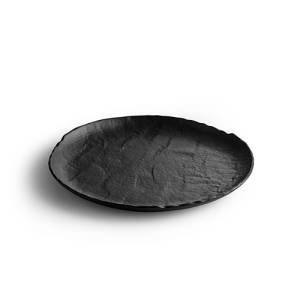 Bord plat diam. 26cm. Livelli Black Chic