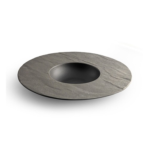 PLATTE TIEF DURCHM. 28 cm. LIVELLI BLACK CHIC