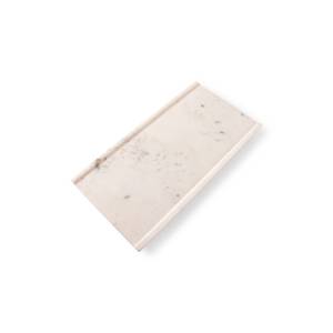 Serveerschaal afm. 35x18cm. hgt 2cm. Pura White Chic