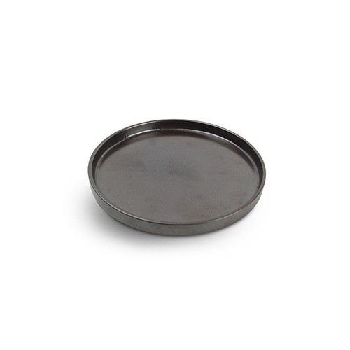 PLAQUE PLATE DIAM. 20CM. VERSO NOIR CHIC