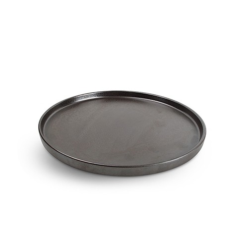 PLATE FLAT DIAM. 28.5CM. VERSO BLACK CHIC