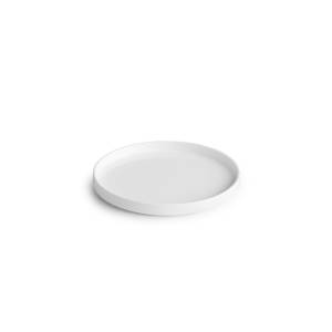 PLAQUE PLATE DIAM. 20CM. VERSO BLANC CHIC