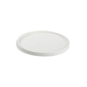 PLAQUE PLATE DIAM. 24CM. HG T 2CM. VERSO BLANC CHIC