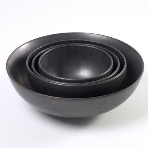 SERVING BOWL L DIAM. 20CM. HGT. 9CM. COLOR BLACK PURE BY PASCALE NAESSENS SERAX
