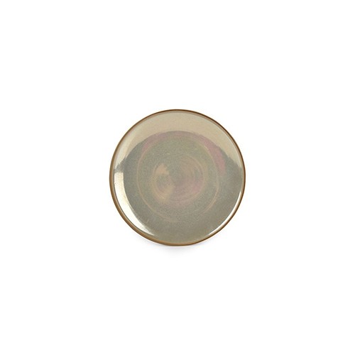 BORD PLAT DIAM. 23CM. OSTRA PEARL BEIGE CHIC