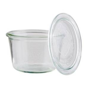 POT DE FABRICATION DE VERRE CONT. 37CL. ROND INCL. COUVERTURE SEMAINE