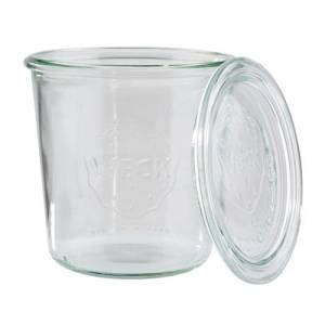 WECK JAR GLASS CONT. 58CL. ROUND INCL. WECK LID