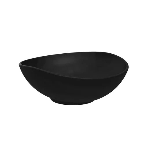 Schaal afm. 24x20x(h)8,8cm. inh. 1,2l. zwart melamine Pigment Dalebrook