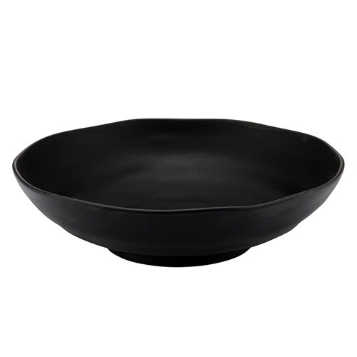 Schaal diam. 33,8cm. hgt. 9,2cm. inh. 4l. zwart melamine Pigment Dalebrook