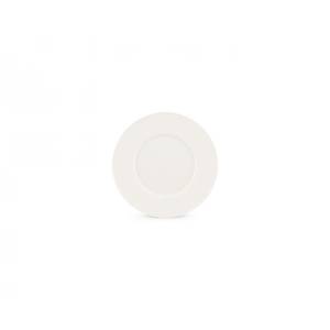 PLATE FLAT DIAM. 16CM. WHITE ENGRAVING CHIC