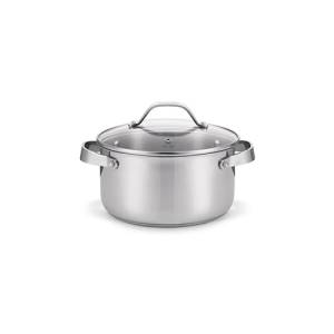 KOCHTOPF MIT DECKEL CICLA. DURCHMESSER 20 cm. RECYCELTER EDELSTAHL BEKA