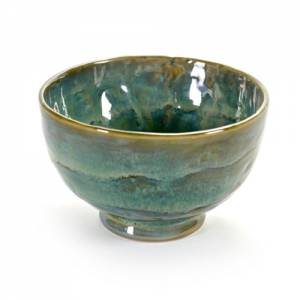 Kom m diam. 15cm. hgt. 7,8cm. kleur zeegroen Pure by Pascale Naessens Serax