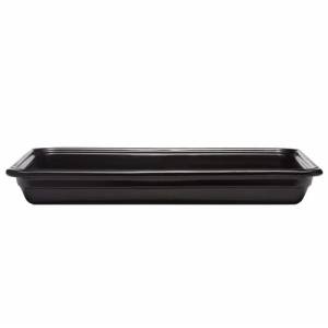 GASTRONORM DISH SIZE 53X32.5X(H)6.5CM. GN 1/1 OVENPROOF EARTHENWARE COLOUR BLACK RECTON EMILE HENRY