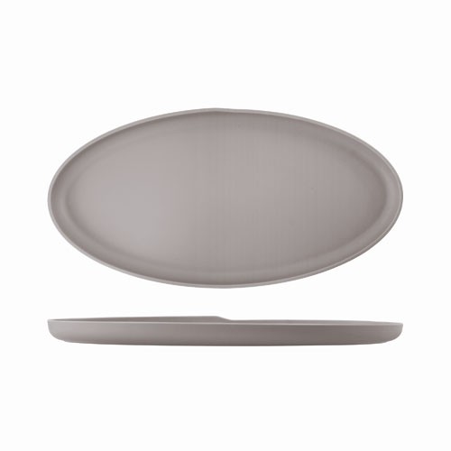 Schaal ovaal kopenhagen afm. 55x27,5cm. laag melamine kleur bruin