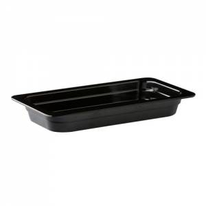 BUFFET PLATE DEEP GN 1/4 H. 2CM. MELAMINE COLOR BLACK