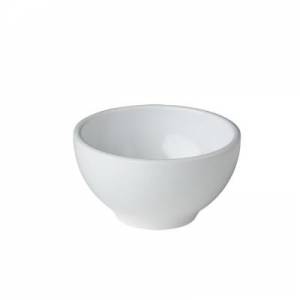 Serveerkom diam. 9cm. h. 4,5cm. melamine kleur wit