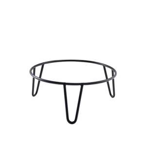 BUFFET-ERWEITERER DIAM. 21/23 cm. HG 10 cm. SCHWARZ