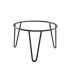 Buffetverhoger diam. 21/24cm. hgt. 15cm. zwart