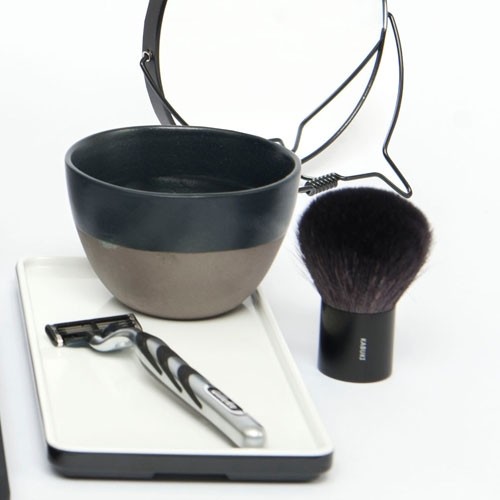 Plateau rechthoekig laag afm. 21x10,5x1,4cm. kleur zwart melamine CUBE