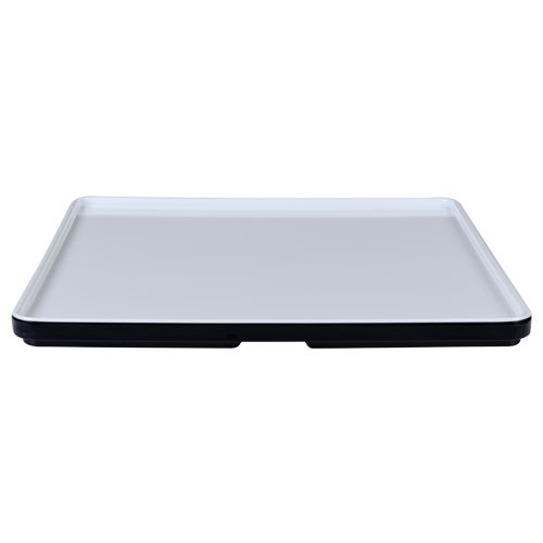 PLATEAU NIEDRIGE DIM. 21X21X1,4CM. FARBE SCHWARZER MELAMINWÜRFEL