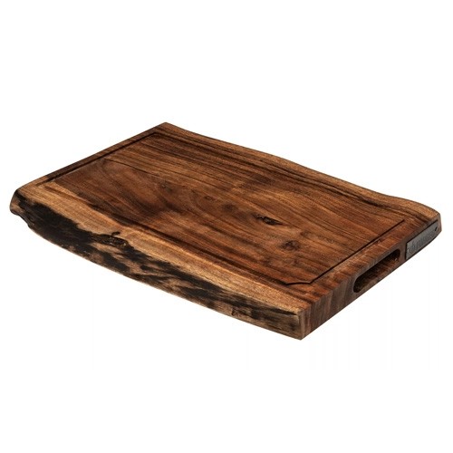 PLANCHE À DÉCOUPER TAILLE MOYENNE. 45X30X3,5 CM BOIS D'ACACIA FORGÉ