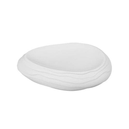 Ovaal bord Terra afm. 26x19cm. hgt. 7cm. kleur wit Nova